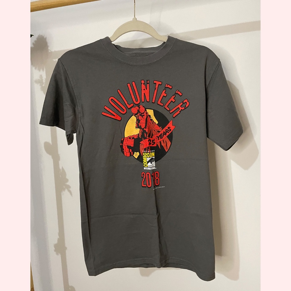 San Diego Comic Con Volunteer Shirt 2018 Hellboy Art